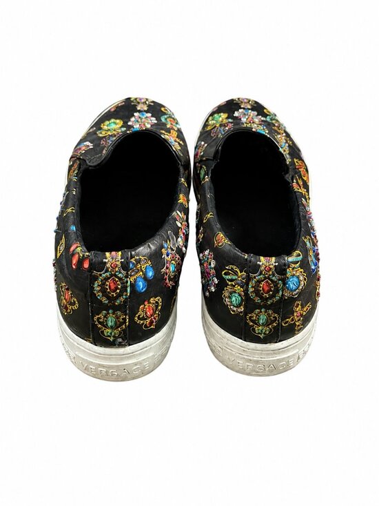 Versace Jewel Print Slip-On Sneakers Men’s Size 10